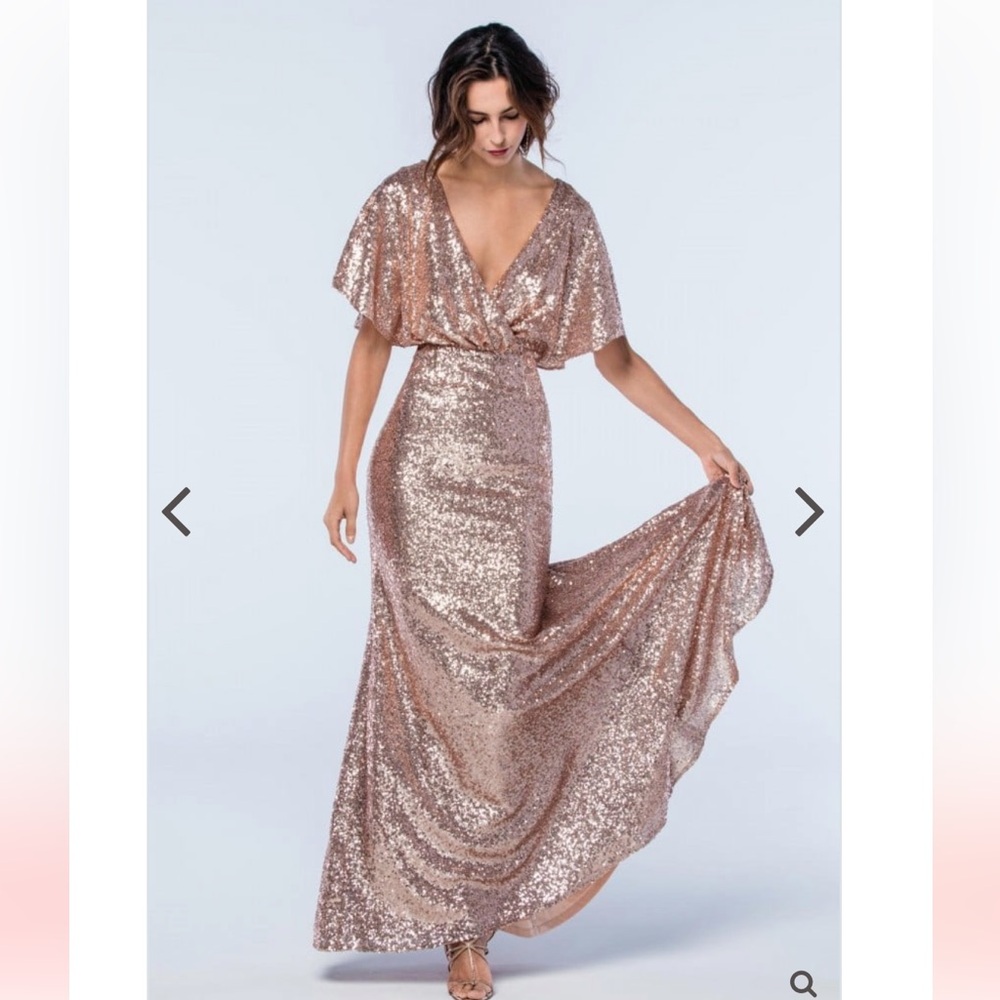 Watters Bridesmaids Elson Eclat Sequin Small NWT
